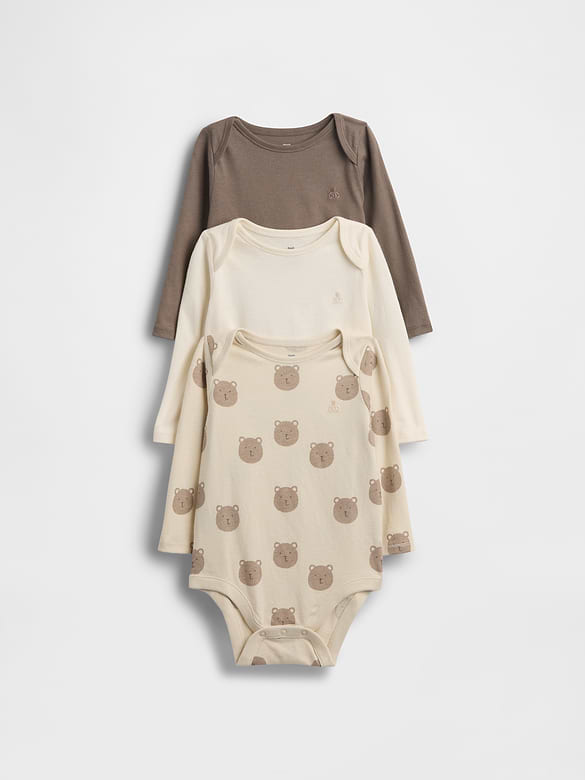 Baby First Favorites Organic Cotton Bodysuit (3-Pack)