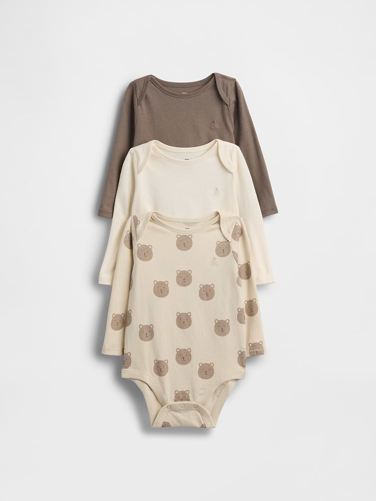 Image number 1 showing, Baby First Favorites Organic Cotton Bodysuit (3-Pack)