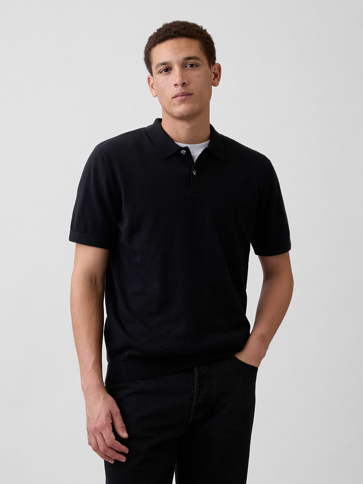 Image number 1 showing, Sweater Polo Shirt