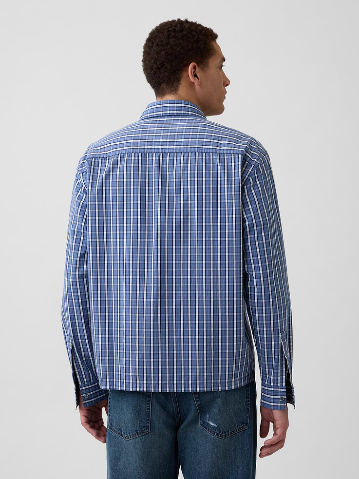 Image 2 of 5, Poplin Shirt in Boxy Fit