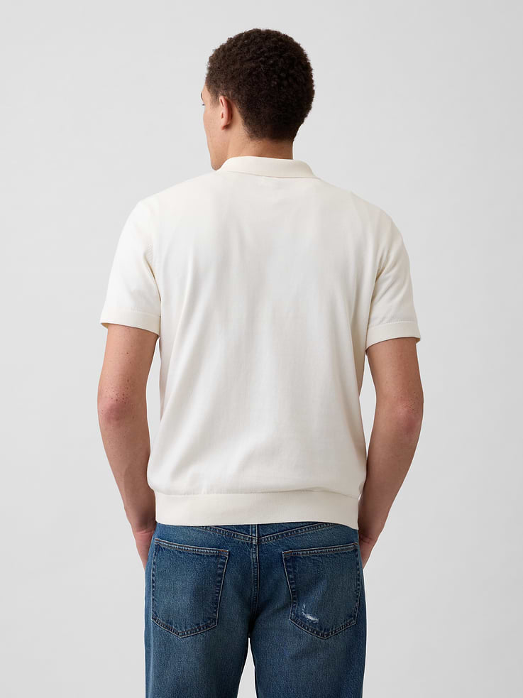 Image 2 of 5, Sweater Polo Shirt