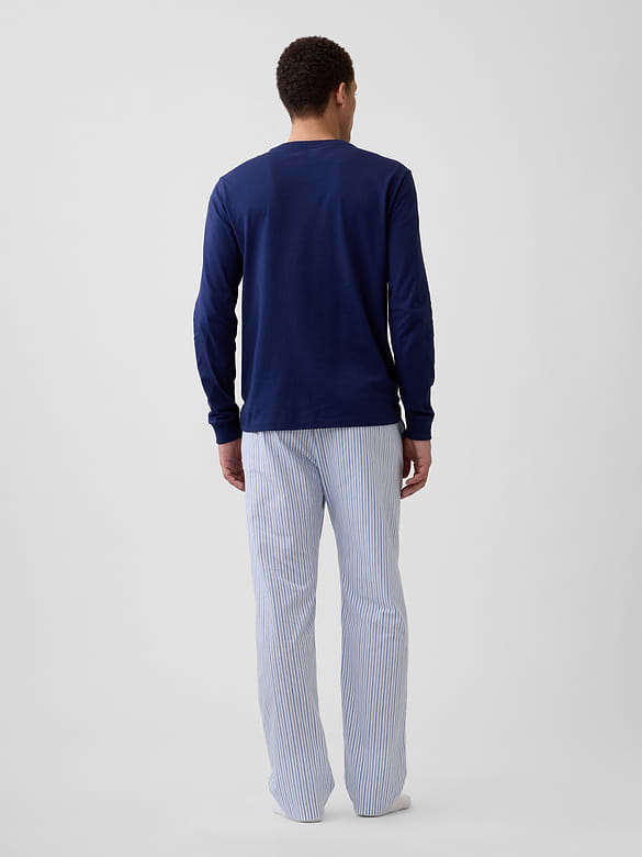 Relaxed Poplin PJ Pants