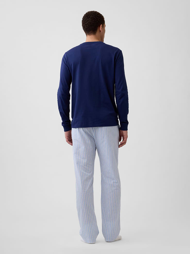 Image 2 of 4, Relaxed Poplin PJ Pants