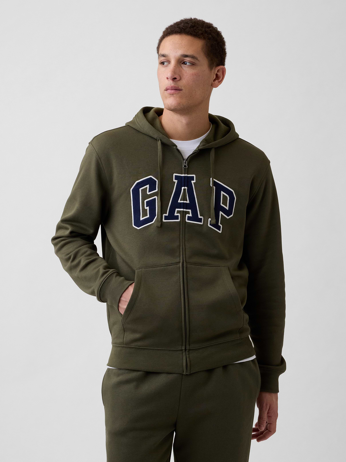 Adult Relaxed Gap Logo Zip Hoodie | Gap Factory