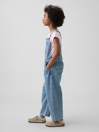 Image number 3 showing, Kids Barrel Overalls