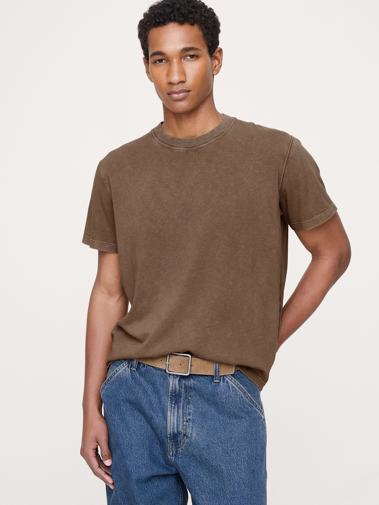 Image number 1 showing, Heritage Cotton Slub Crew-Neck T-Shirt