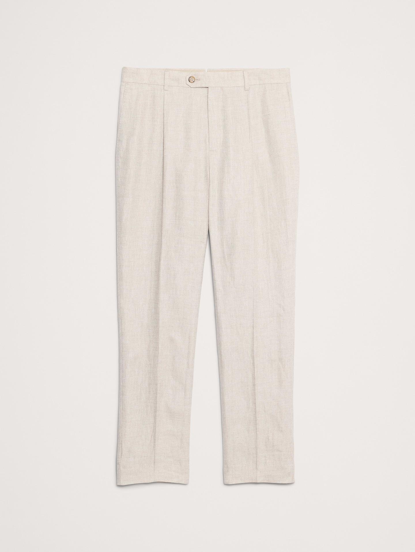 Image number 5 showing, Tailored Slim-Fit Herringbone Linen Suit Pant