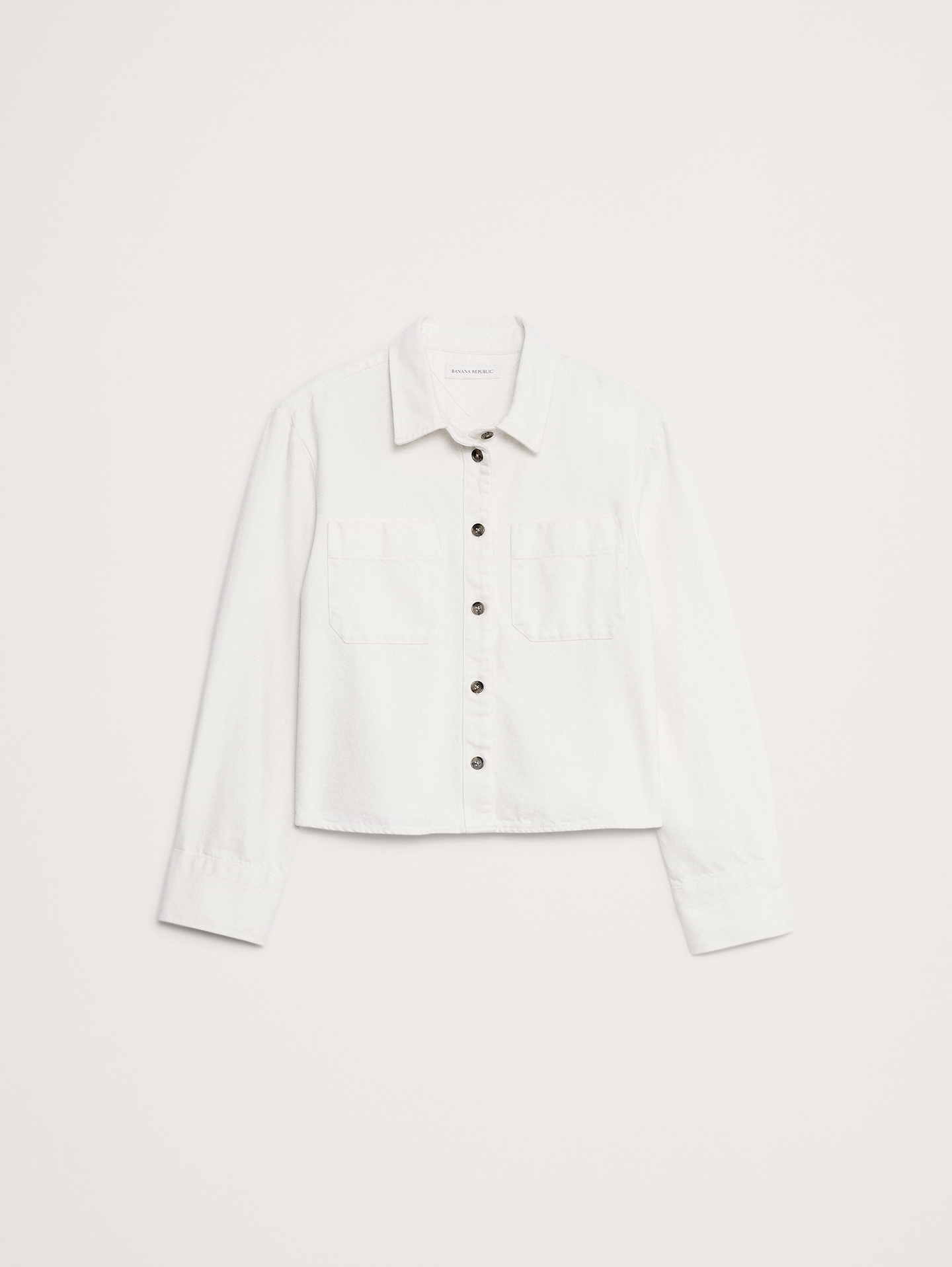 Image number 7 showing, Denim Cropped Utility Shirt