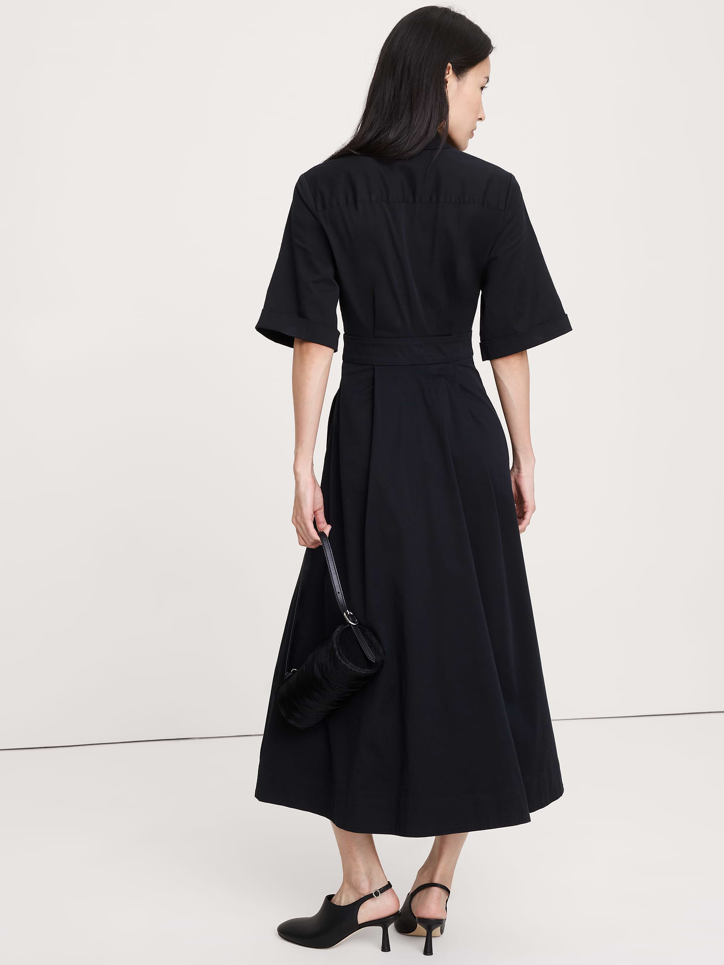 Image number 3 showing, Stretch-Poplin Shirtdress