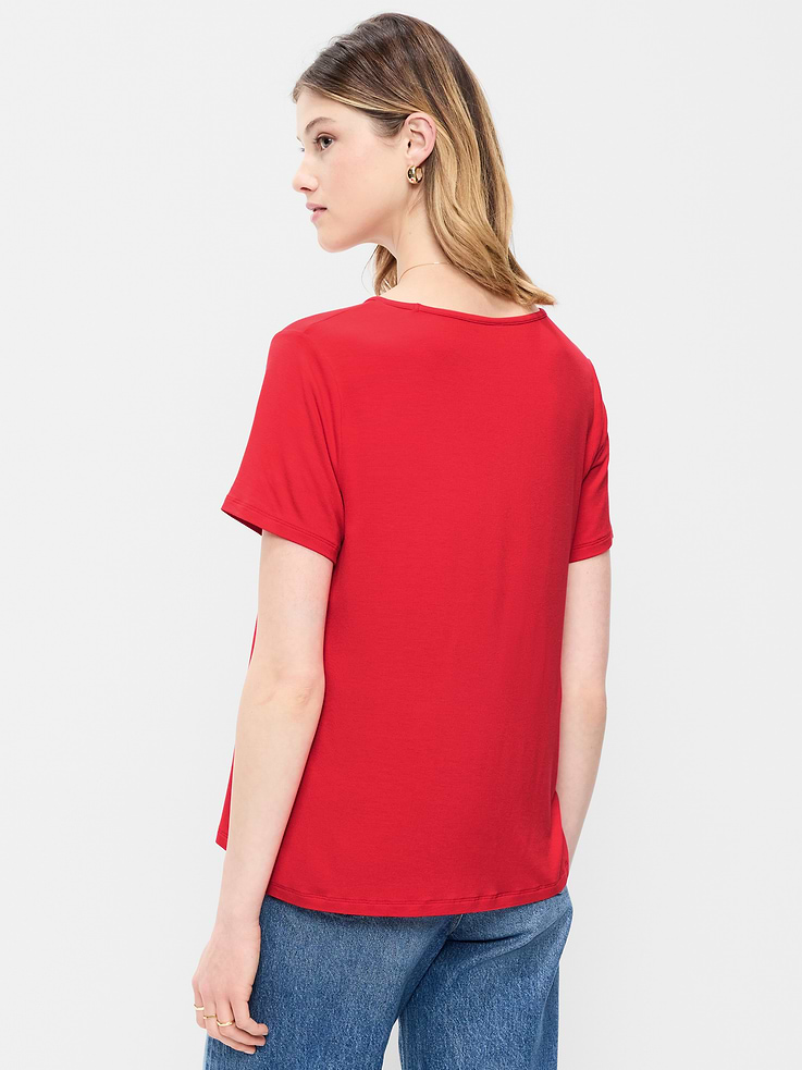 Image number 2 showing, Luxe V-Neck T-Shirt