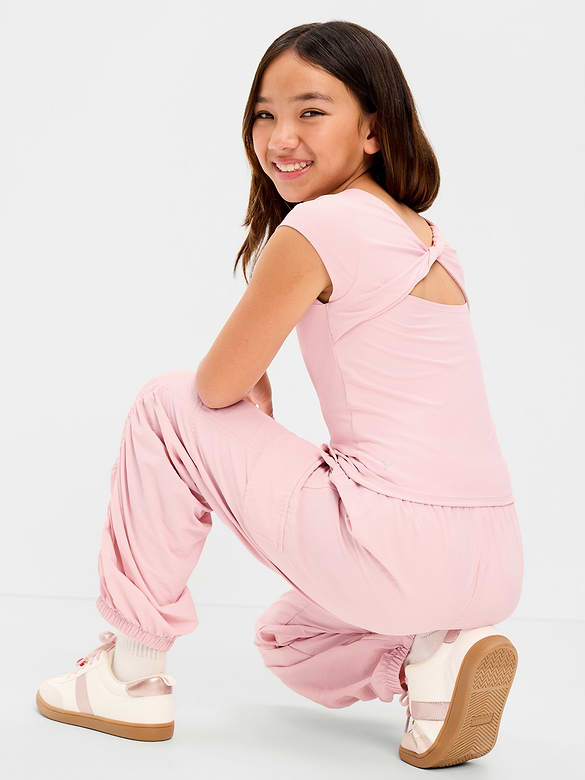 PowerSoft Fitted Twist Back Top for Girls