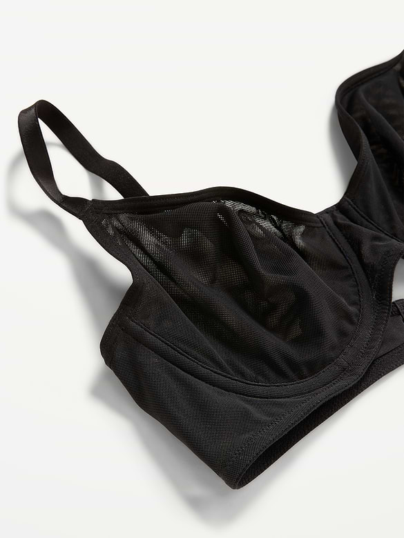 Mesh Balconette Bra