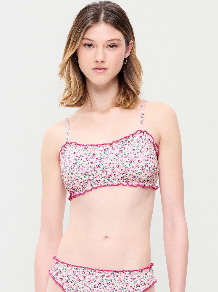 L'image numéro 1 présente Haut de bikini à encolure dégagée