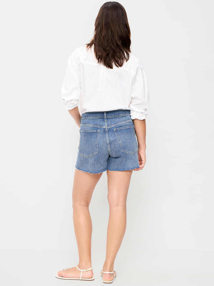 Image number 6 showing, High-Waisted OG Jean Shorts -- 4-inch inseam