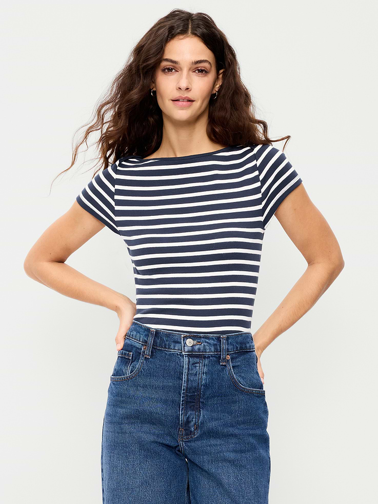 Image number 1 showing, Snug Boatneck T-Shirt