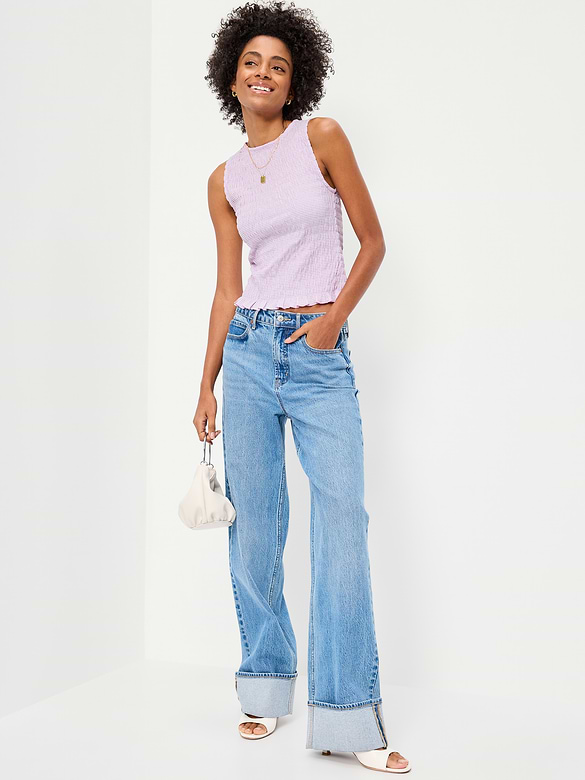 Camisole smockée sans manches