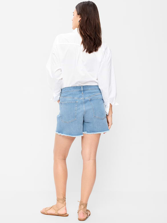 High-Waisted OG Jean Shorts -- 4-inch inseam