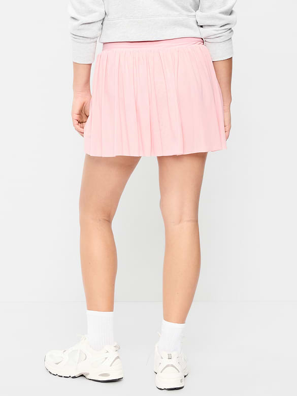 Jupe-short à taille haute en maille