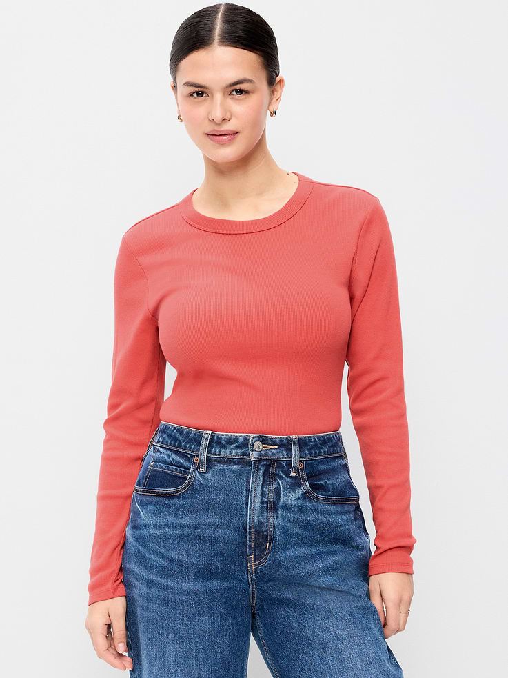 Image number 5 showing, Snug Long-Sleeve Crew-Neck T-Shirt