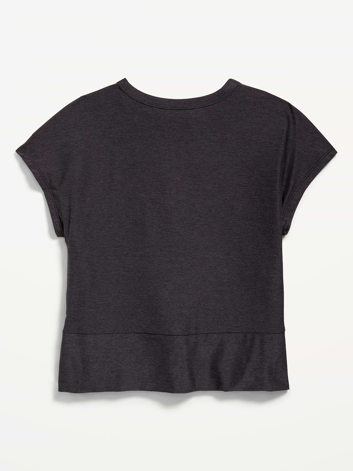 Image number 4 showing, CloudMotion Short-Sleeve Front-Knot T-Shirt for Girls