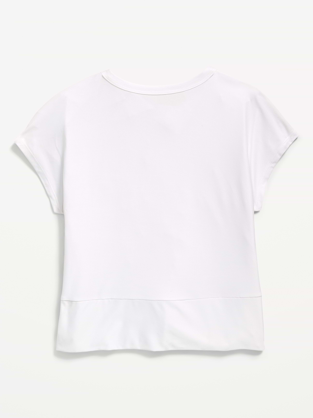 Image number 4 showing, CloudMotion Short-Sleeve Front-Knot T-Shirt for Girls