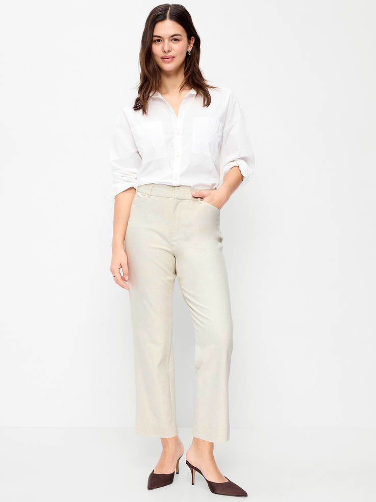 Image number 6 showing, High-Waisted Pixie Straight Pants