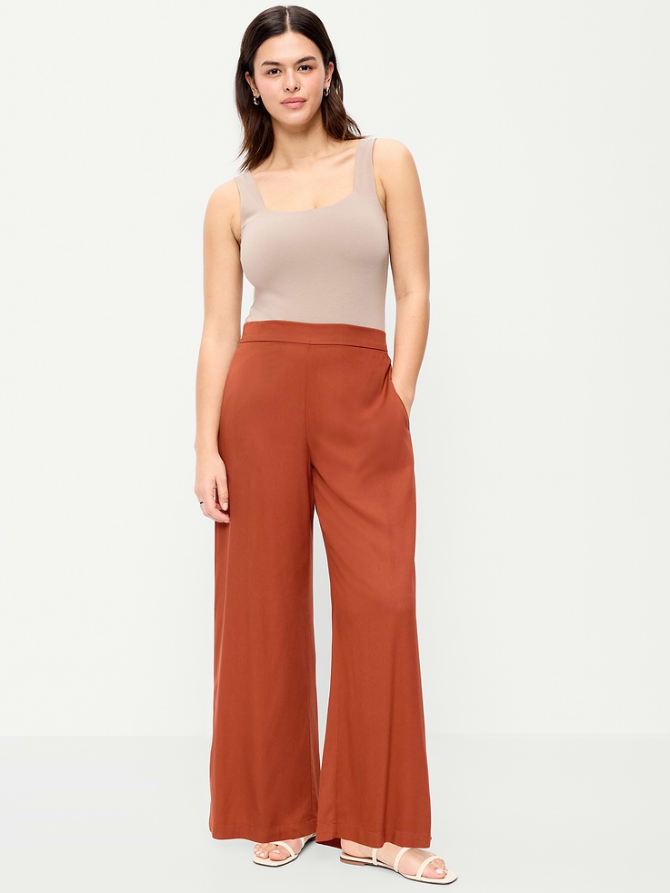 Image number 6 showing, High-Waisted Playa Wide-Leg Pants