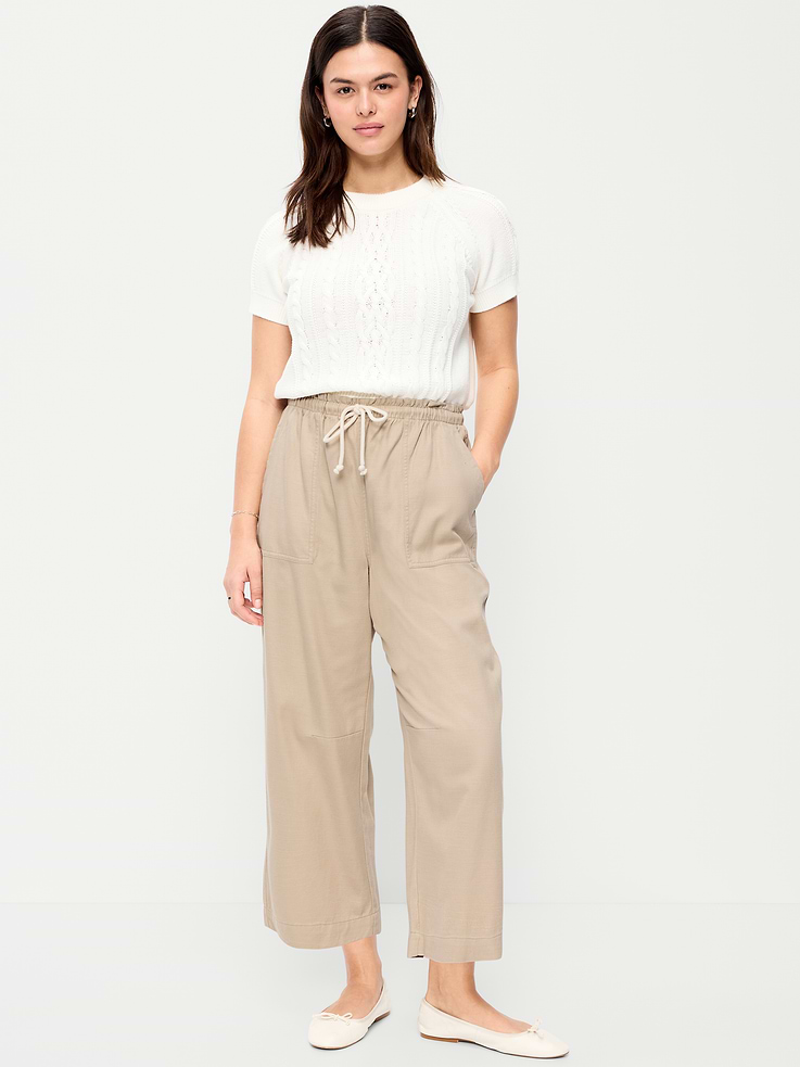Image number 6 showing, High-Waisted Utility Ankle Pants