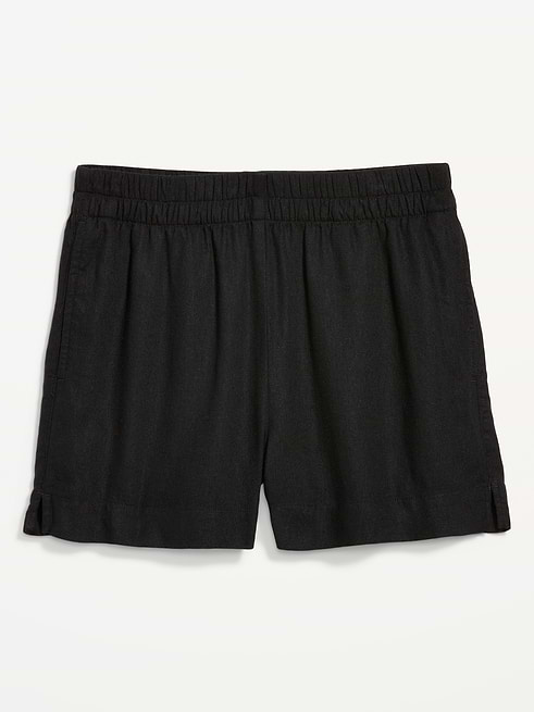 High High-Waisted Beach Linen Pull-On Shorts on clearance at Old Navy — 20% off