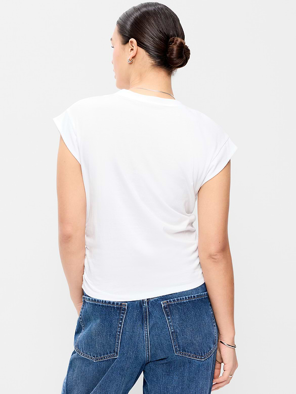 Haut à mancherons à taille cintrée