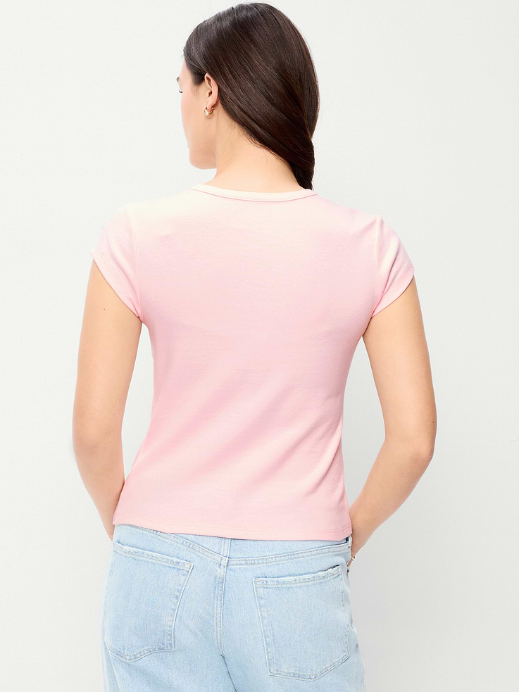 Image number 7 showing, Snug High V-Neck T-Shirt