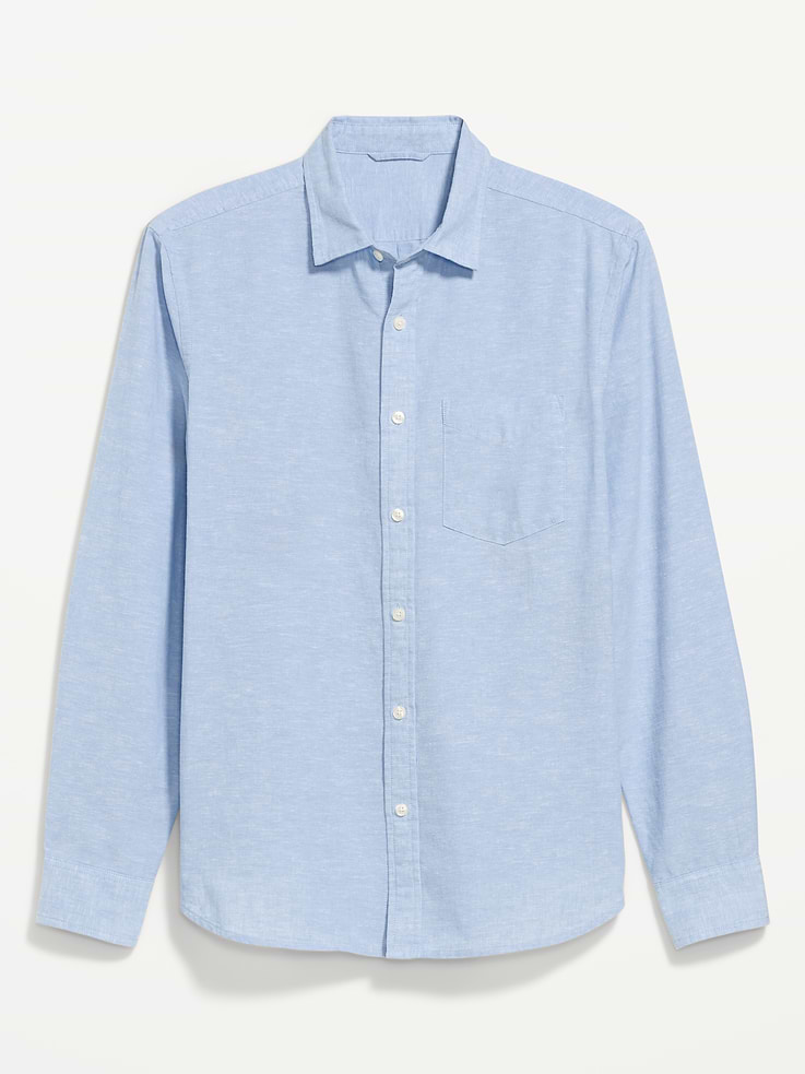 Image number 4 showing, Classic Fit Linen-Blend Shirt