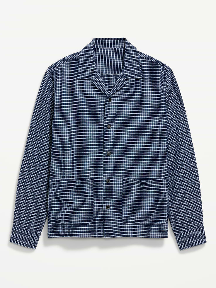 Image number 4 showing, Long-Sleeve Textured Camp Shirt