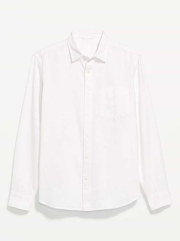 Classic Fit Linen-Blend Shirt