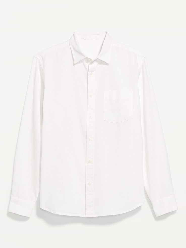 Image number 4 showing, Classic Fit Linen-Blend Shirt