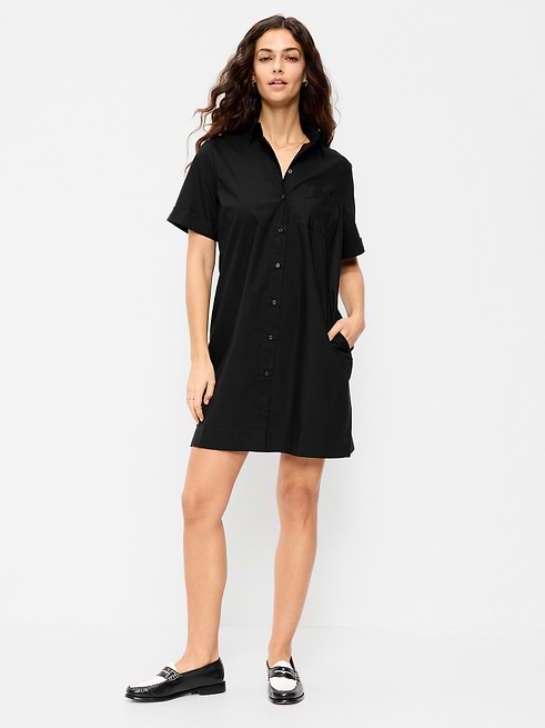 button down shirt dresses for women Black Satin Dress Choose from a wide range of designer dresses in natural and organic fabrics at SeamsFriendly Ruyang Women's Casual Summer Button