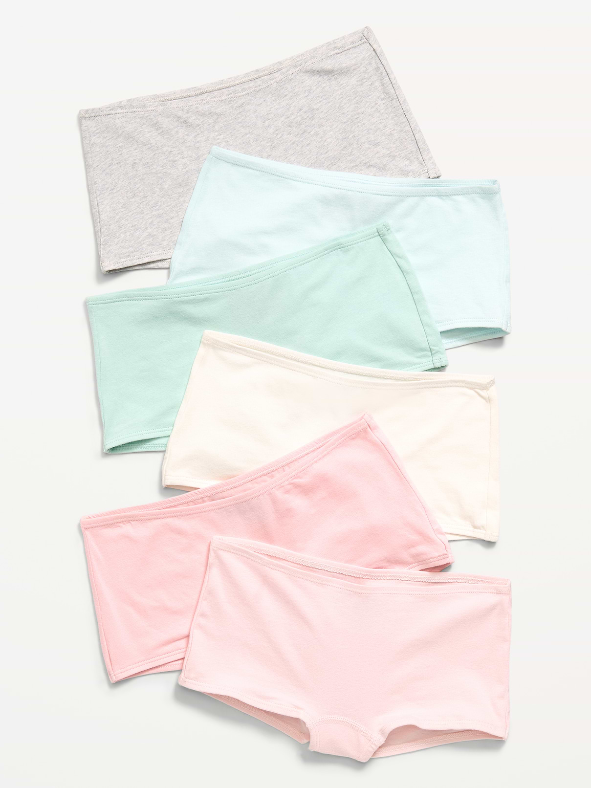 Image number 1 showing, Boyshorts Underwear 6-Pack for Girls
