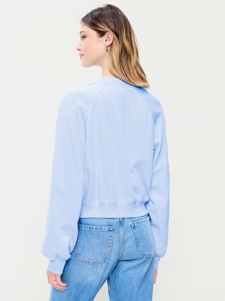 Image 2 of 4, SoComfy Oversized Button-Front Sweatshirt
