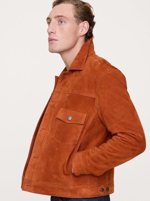 Suede Trucker Jacket