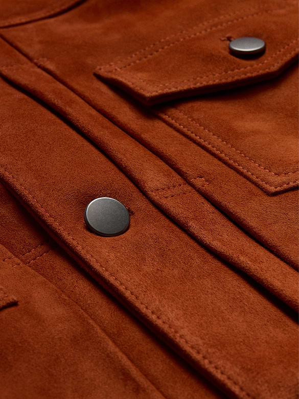 Suede Trucker Jacket