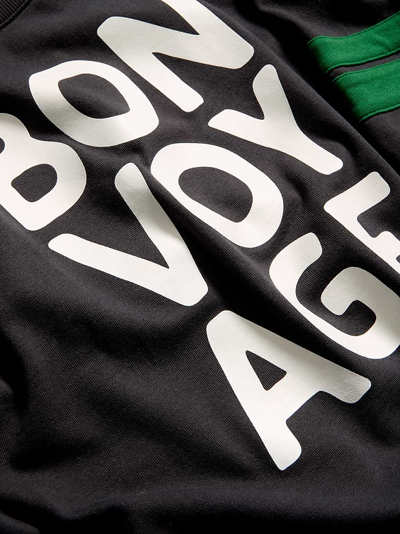 Crew-Neck Raglan Graphic Sweatshirt