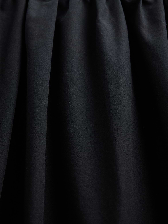 Poplin Drop-Waist Maxi Skirt