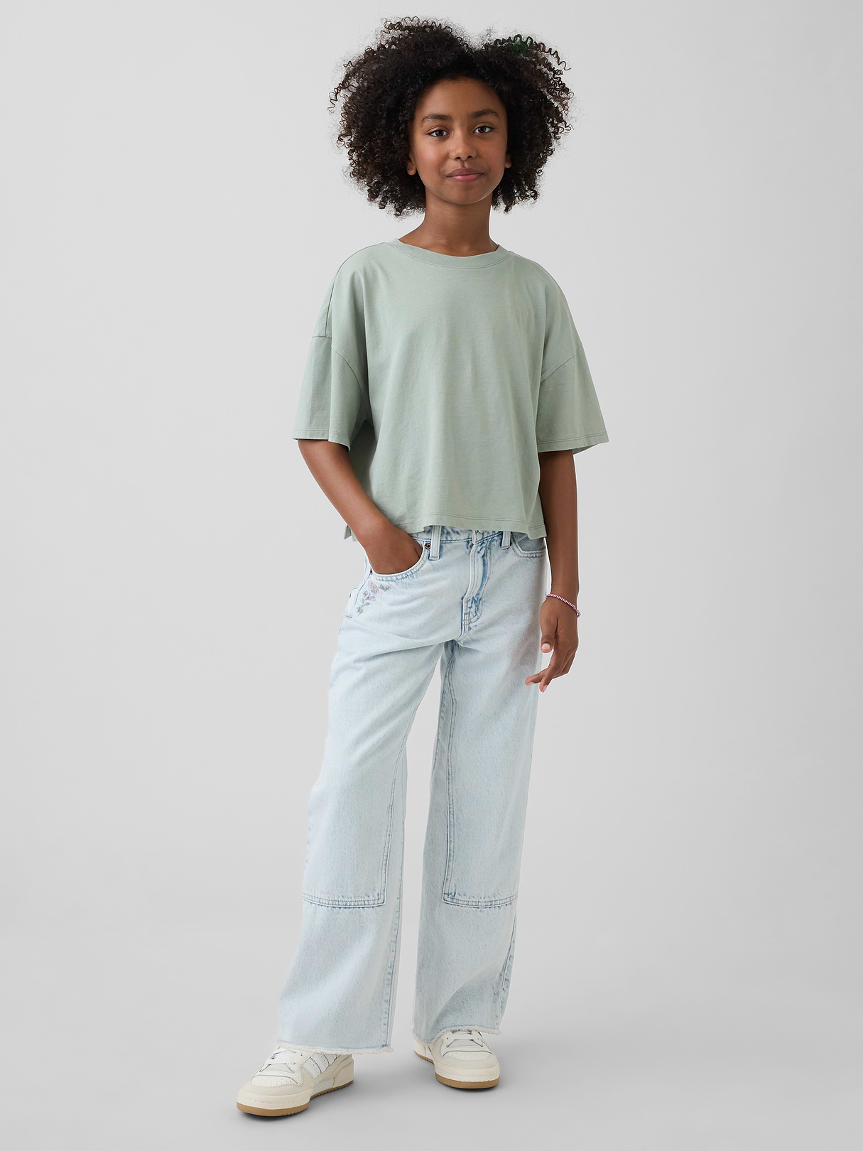 GAP Kids Kids Low Rise Stride Wide-Leg Jeans (5)