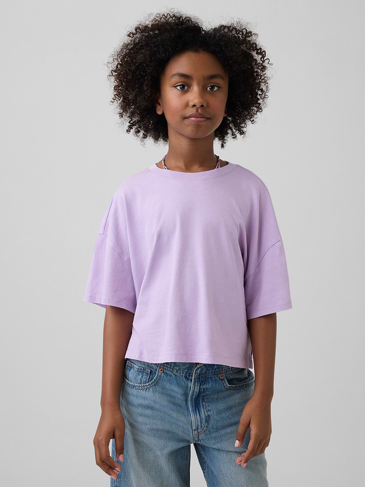 Image number 1 showing, Kids Oversized Boxy T-Shirt