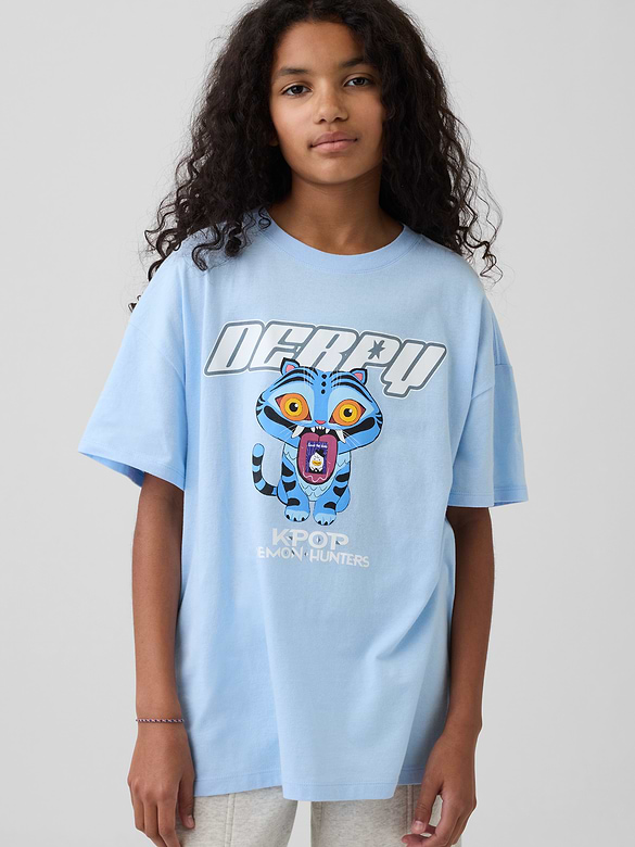 Kids KPop Demon Hunters Graphic Tunic T-Shirt