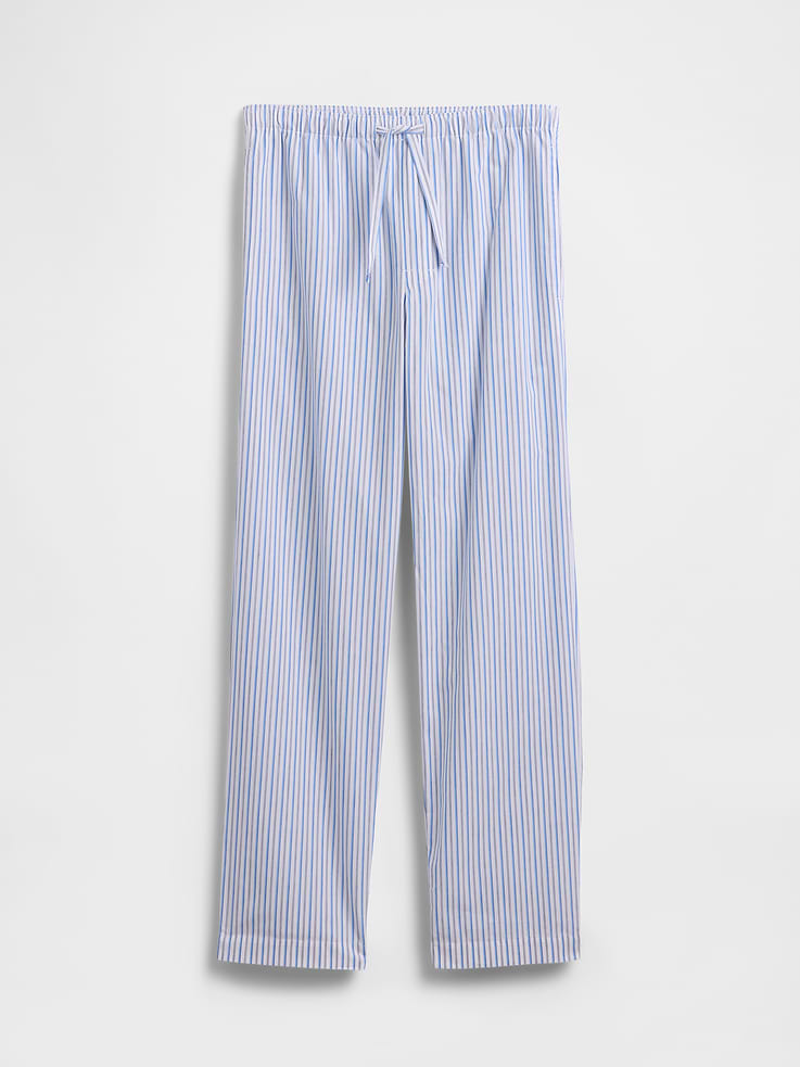 Image 4 of 4, Relaxed Poplin PJ Pants