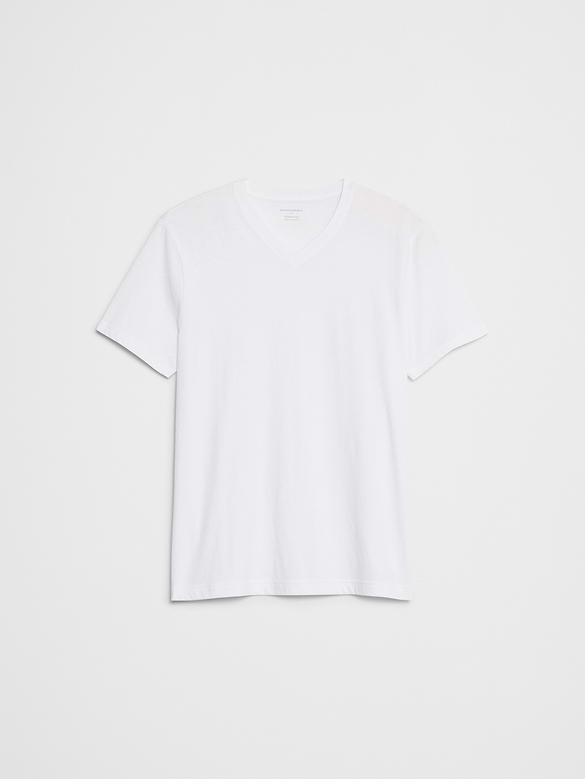 Standard-Fit Premium Wash V-Neck Shirt
