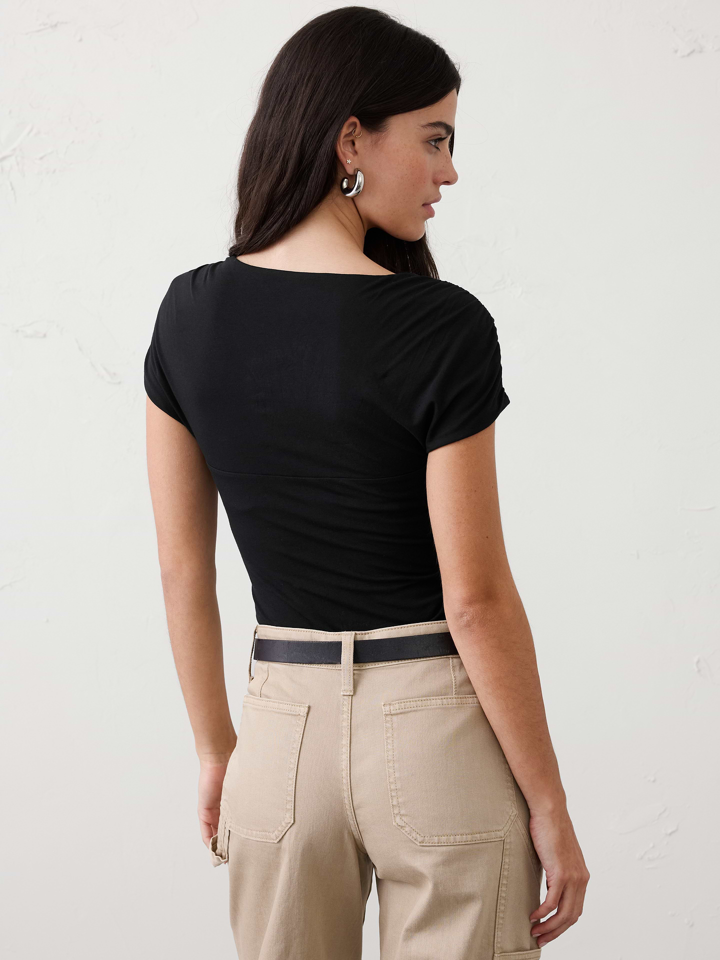 Image number 2 showing, New Soft Stretch Square-Neck Bodysuit