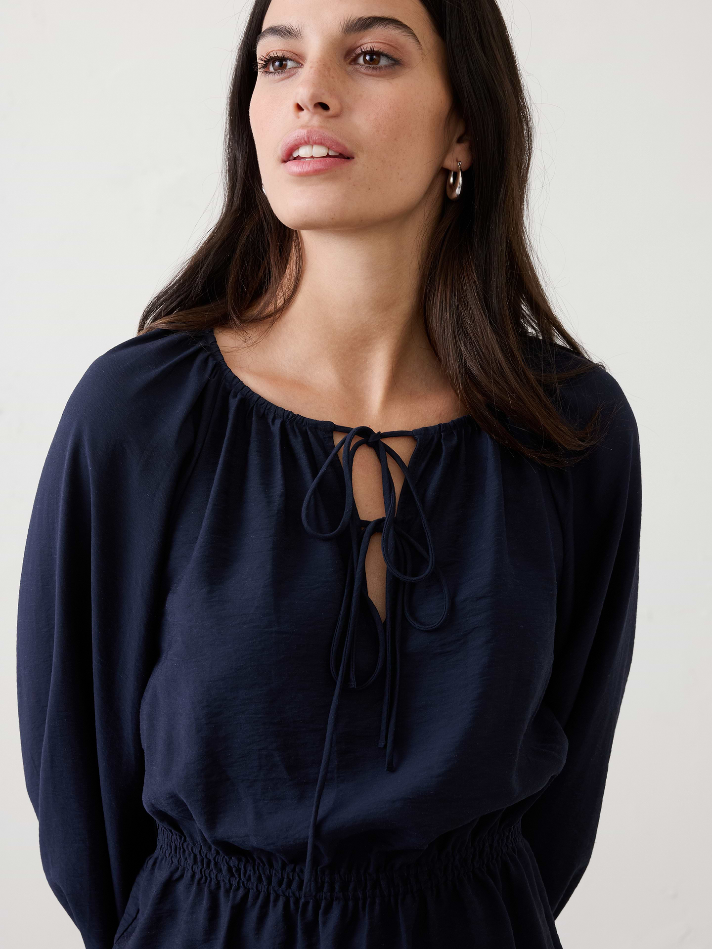 Image number 3 showing, Tie-Front Top