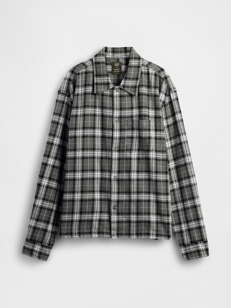 Image number 5 showing, Organic Cotton Relaxed Flannel Shirt